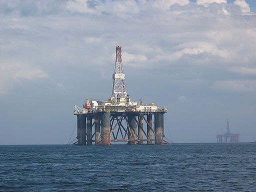 Oil rig      Offshore rig workers are being 3D-scanned to ensure they have the correct safety equipment. - By Renata, from Wikimedia Commons