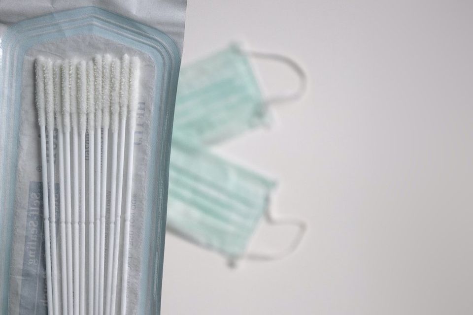 EOS 3D printed nasal swabs.