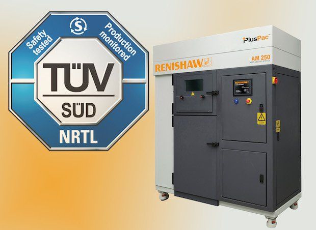 Renishaw obtains a compliance certificate from TÜV SÜD.