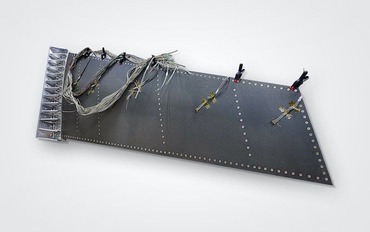 Continuous Composites Wing AFRL      Continuous Composites carbon fibre wing spars structural performance demonstrated to 160% design limit load.