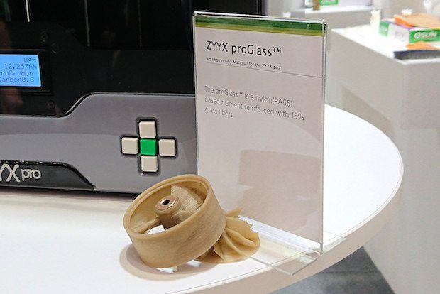 ZYYX_proGlass      A part printed in the new ZYYX proGlass filament.
