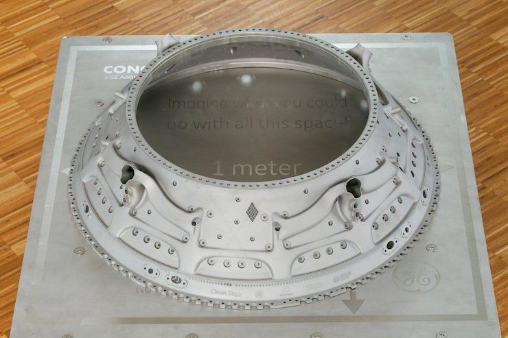 Metal 3D printed TCF casing - GE Aerospace