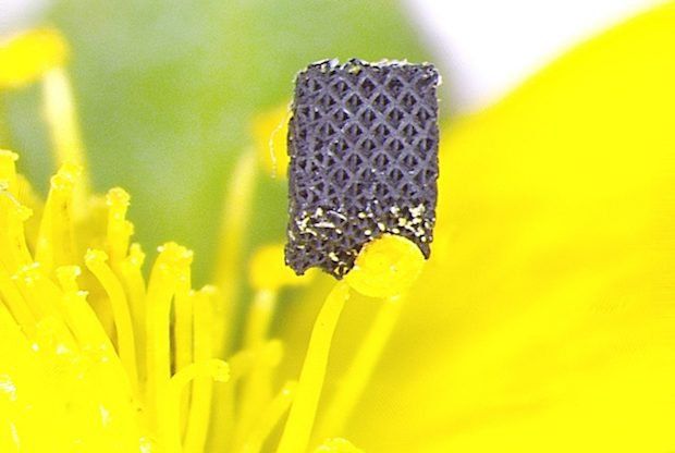 Graphene octet truss 3D printed by researchers at Virginia Tech College of Engineering and Lawrence Livermore National Laboratory.