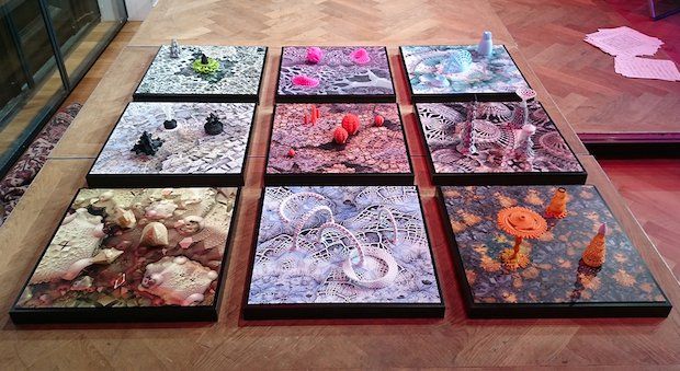 Artist creates Hortus Filamentus artwork with 3D printed micro-worlds