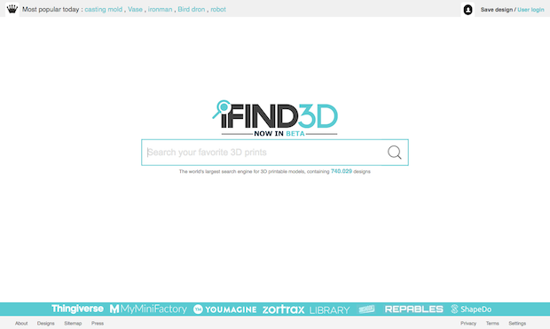 3D Ninja launches beta version of IFind3D search engine for 3D printing models