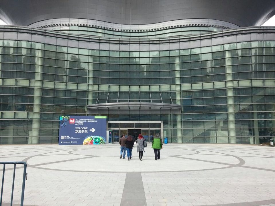 TCT Asia before opneing      This was the scene as we arrived last night