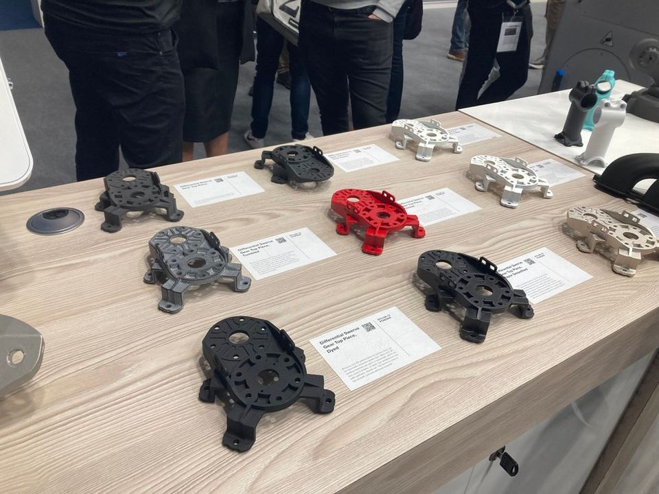 Formlabs parts finished with ceramic resin, giving them certain useful properties.