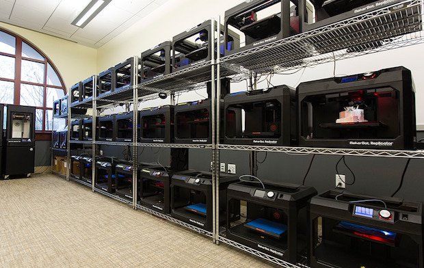 Students will have access to a number of MakerBot 3D printers and consumables.