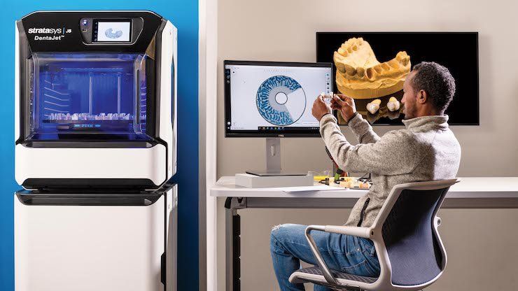 Stratasts J5 dental printer      Stratasys J5 campaign - Yoram Reshef photography studio Photo: Yoram Reshef