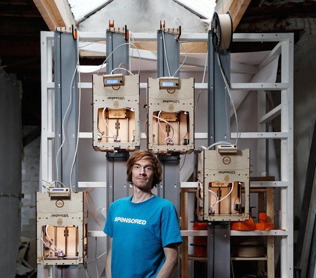 Joris van Tubergen and his Z-Unlimited Ultimaker add-on.