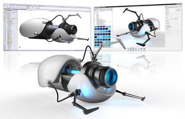 Keyshot 4 with Live Linking      Live Linking for SolidWorks and the new local light material types using enhanced translucent material in KeyShot 4. - Model:Scott Bruins/GrabCAD