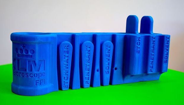3D printed tool holder used while performing inspections on aircraft engines.