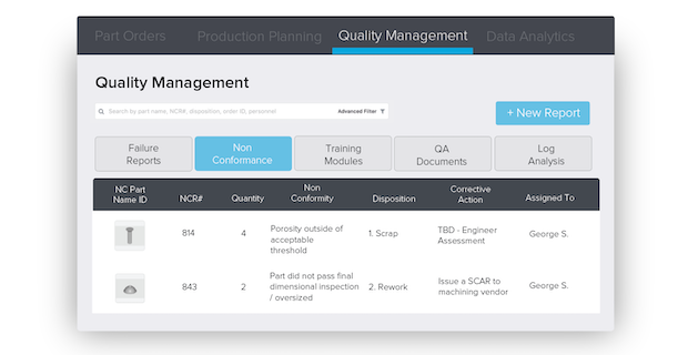 Link3d      Link3D QMS - Part Non-Conformance Management. - Link3D