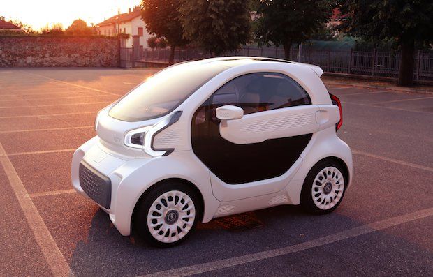 The LSEV 3D printed electric car.