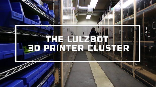 Mini LulzBot 3D printer cluster to manufacture printer components at CES
