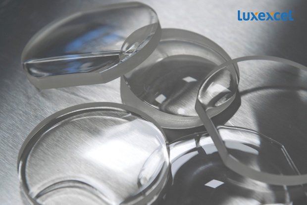 Luxexcel 3D printed ophthalmic lenses      The company’s lenses are printed with a dedicated 3D printer in an ophthalmic processing laboratory environment. - Luxexcel