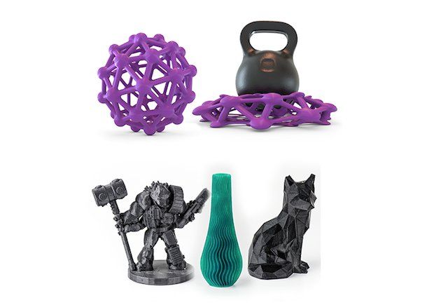 From top: Tough 3D Ink and ABS-R