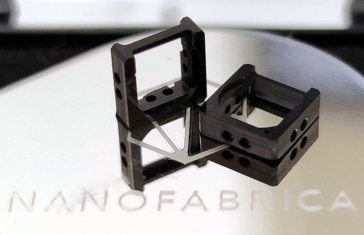 Nanofabrica      3D printed adaptor component for Unispectral's NIR tuneable filter product.