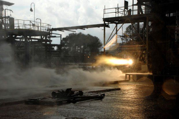 NASA 3D Printed Rocket Test      NASA's 3D printed rocket firing test - NASA/MSFC/NASA/David Olive
