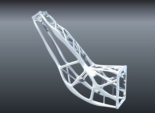 3D printed antenna support.