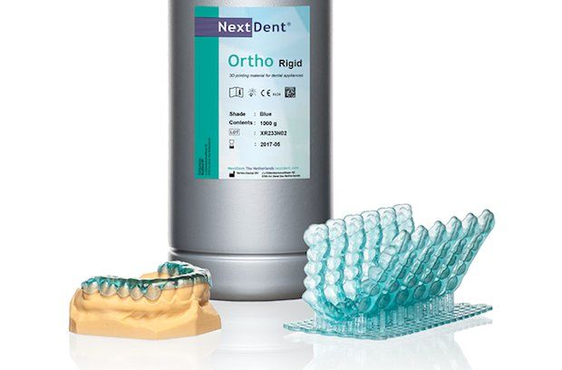 NextDent Ortho Rigid 3D printing material.