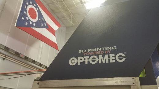 Optomec hybrid manufacturing solution in collaboration with America Makes.