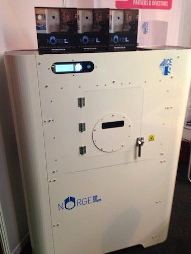 Ice 9 SLS printer on the TCT Show floor.