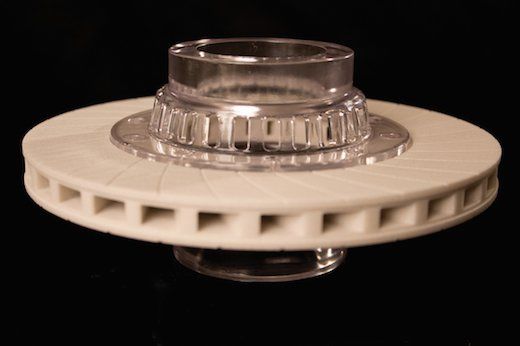 Multi-material 3D printed industrial part from the ProJet 5500X      Multi-material 3D printed industrial part from the ProJet 5500X