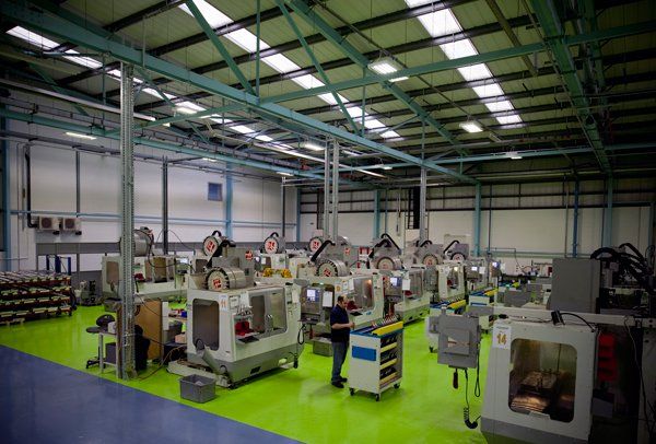 The Proto Labs shop floor      The Proto Labs shop floor