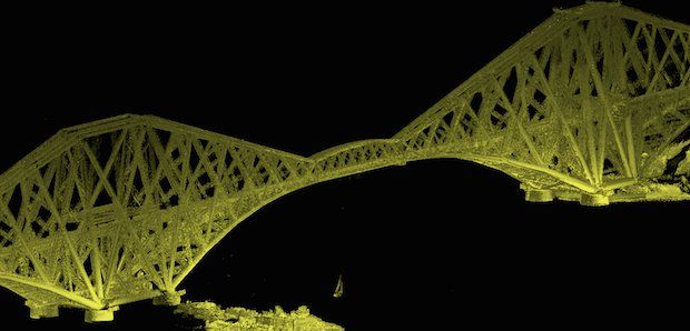 Laser scan of Forth Rail Bridge