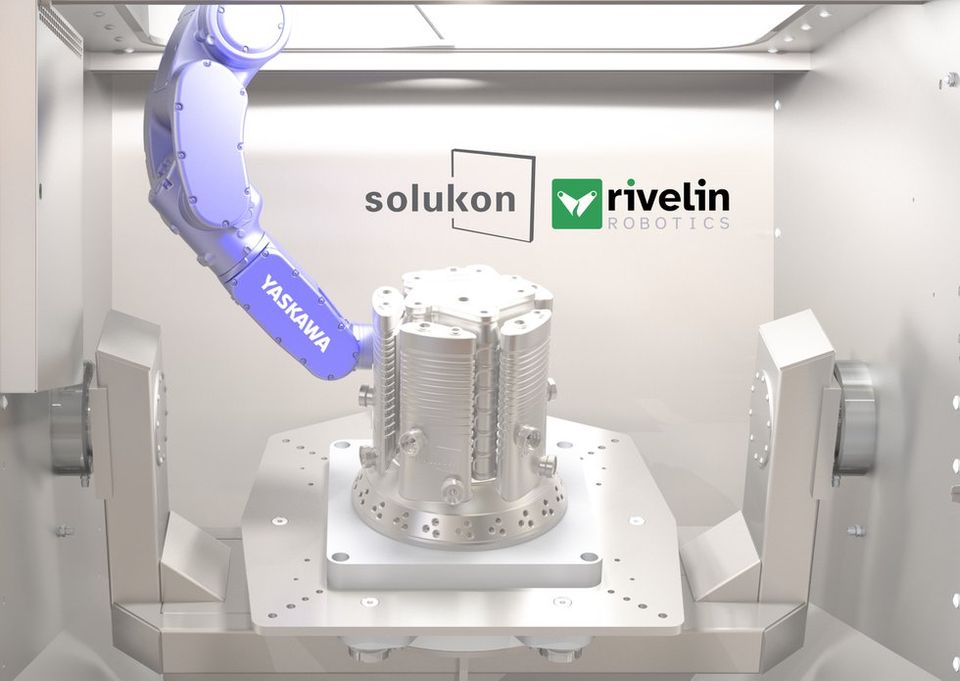 Rivelin Robotics & Solukon team up to launch system for powder removal and finishing at Formnext