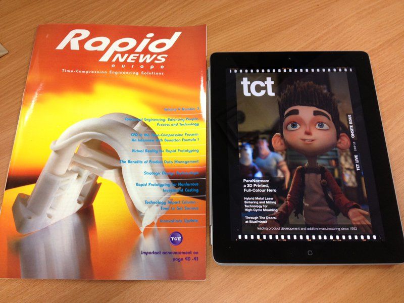Rapid News and TCT      Left: Rapid News Europe from 1996 — the precursor to TCT and Rachel's first issue as Associate EditorRight: TCT is now global with the launch of the iPad Edition - ...