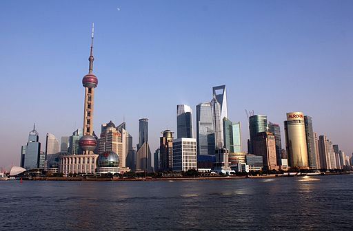 Shanghai skyline - By J. Patrick Fischer, via Wikimedia Commons