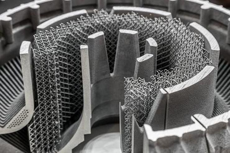 NIST      part of the housing of the first engine support made on a 3D printer printed with powder metals. the method of direct laser cultivation - NIST