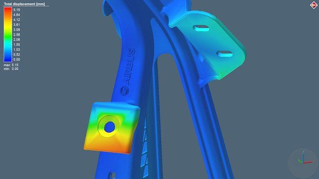 Simufact-GR-Airbus-Bracket-toolcraft.      Toolcraft believes customers, such as Airbus, can benefit from employing Simufact simulation technology.