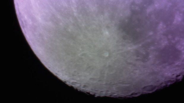 Image of the moon from PiKon telescope - University of Sheffield.