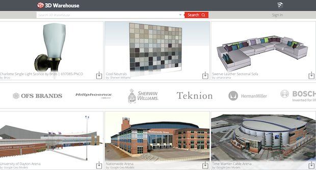 Trimble 3D Warehouse.