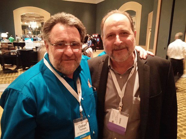Graham Tromans and Joe Allison      Graham Tromans and Joe Allison the only two AMUG Double DINOs on the globe.