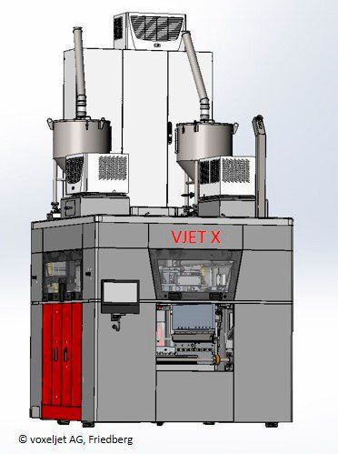 Mock up of voxeljet's new VJET X 3D printer.