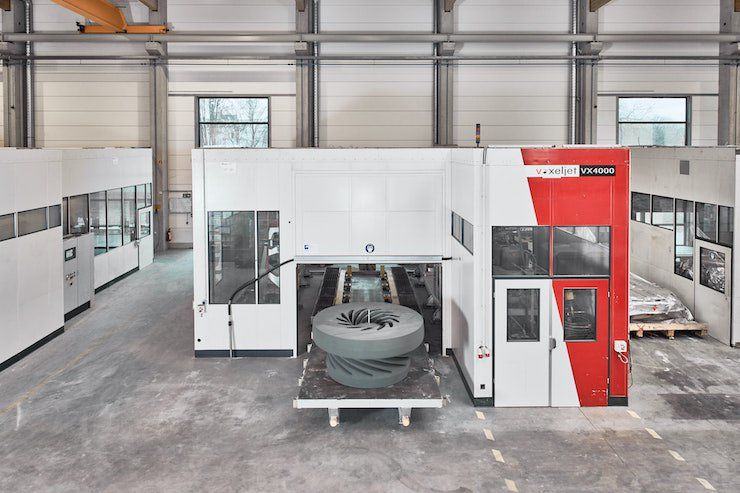 VoxelJet VX4000 at Peekay      Voxeljet VX4000 at Peekay Steel Casting.