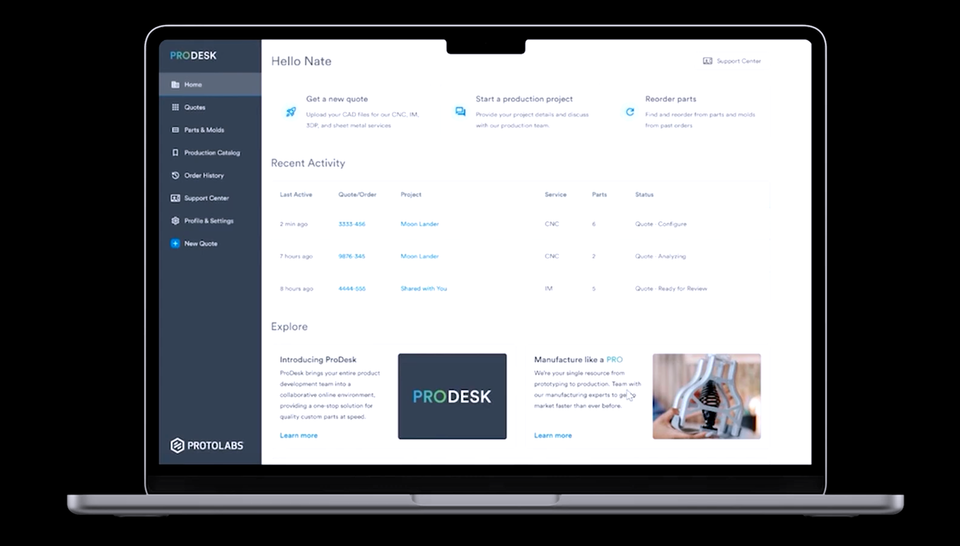 Protolabs launches AI-powered ProDesk capability to provide real-time quoting and DFM analysis