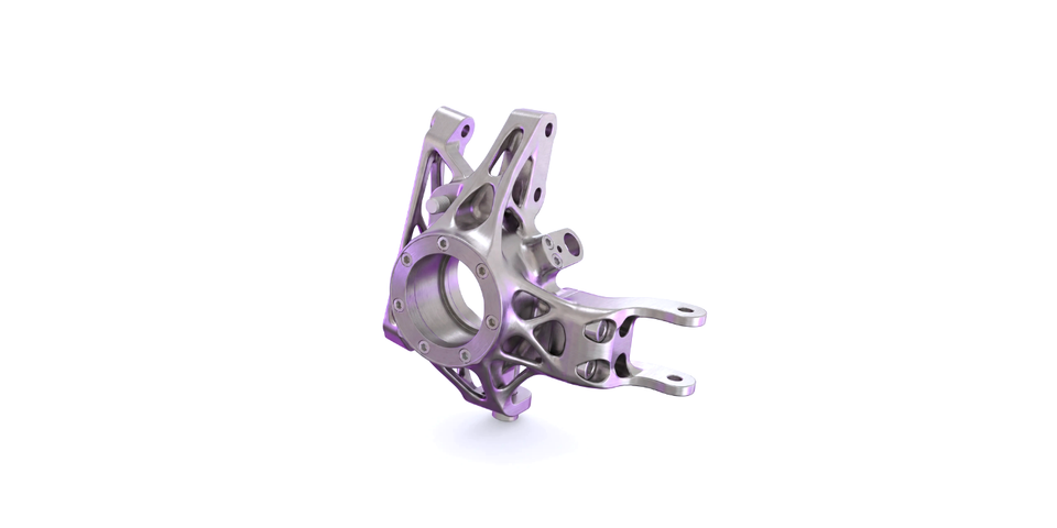 Application spotlight: Lead time of automotive upright reduced from 4 days to 4 hours with metal additive manufacturing
