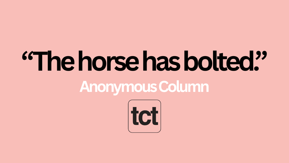 The horse has bolted