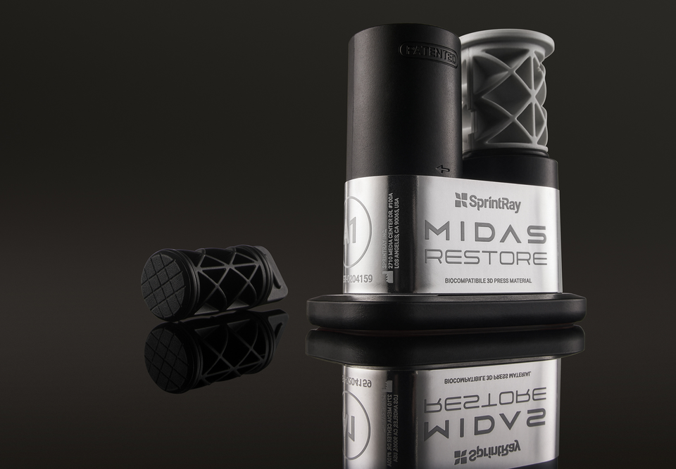 SprintRay launches FDA-cleared ceramic and zirconia-filled definitive restorative resin for patent-pending SLA process