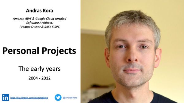 Personal Projects - The early years