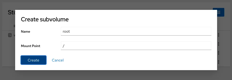 Install Fedora 42 with Snapshot and Rollback Support - Create root subvolume