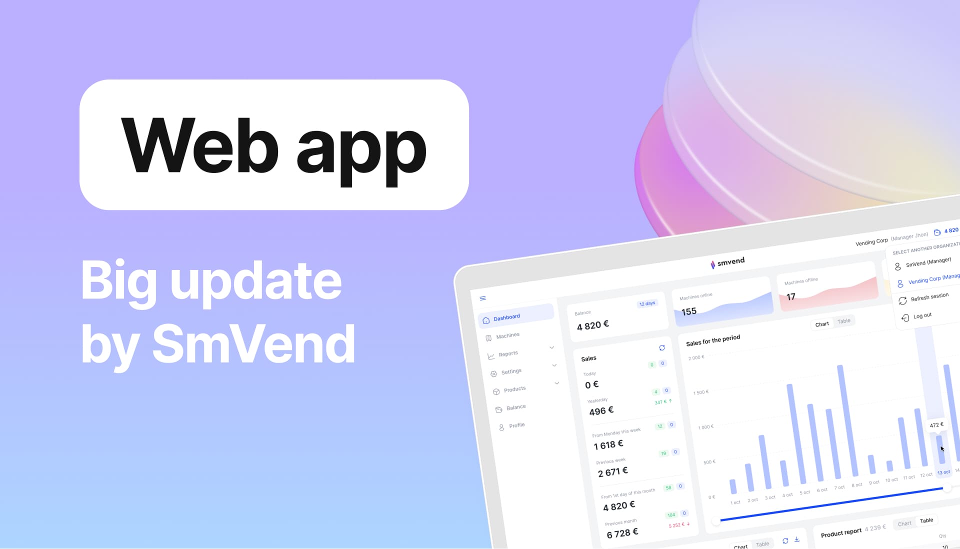 Updated SmVend Web app: the future of vending telemetry