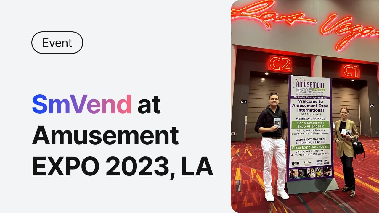 SmVend at Amusement EXPO 2023, Las Vegas