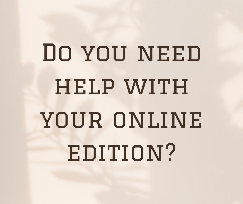 Help with online subscriptions