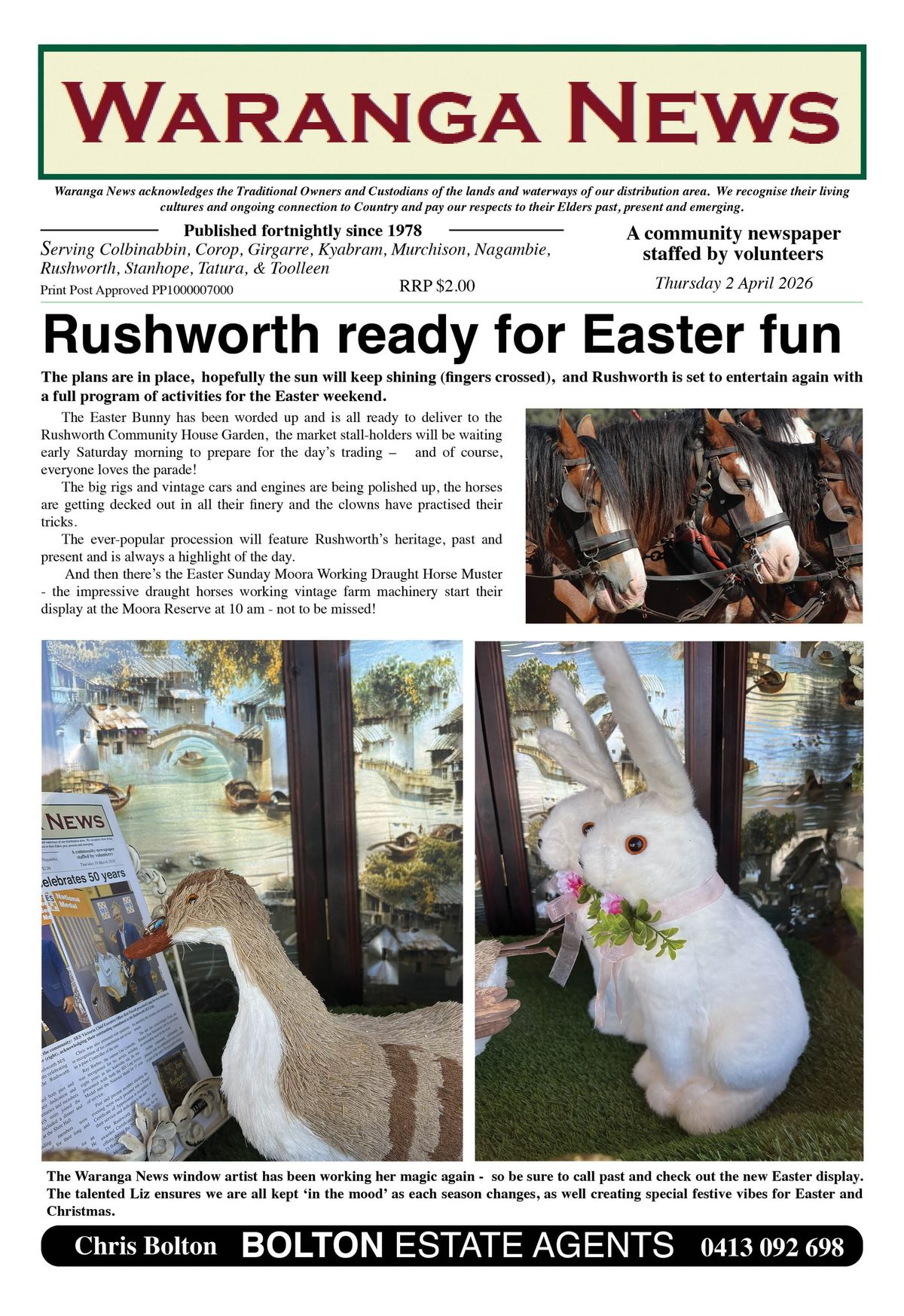 Rushworth ready for Easter fun